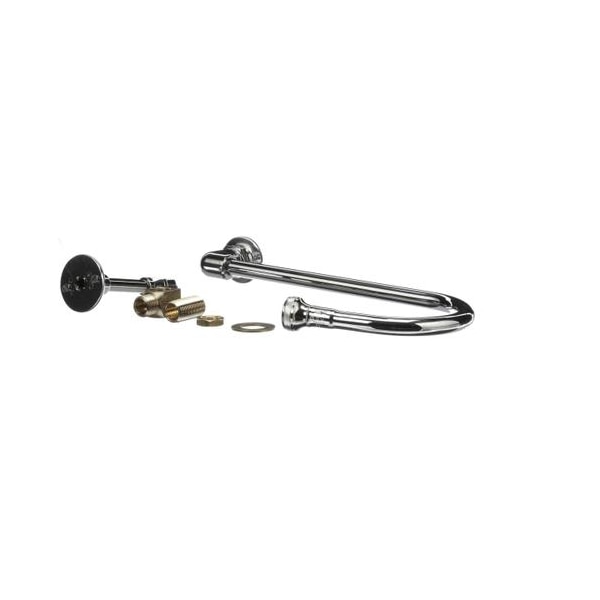 Wall Mount Elbow, 123X Rigid Gooseneck, 1.5Gpm Ros